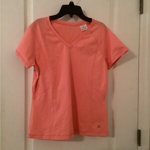 Women's V-Neck Coral Top